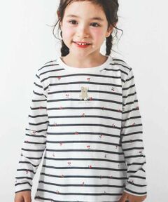 SLAP SLIP / スラップ スリップ Tシャツ | 【スララク/防汚加工】ときめきデザイン女の子長袖Tシャツ(80~130cm)