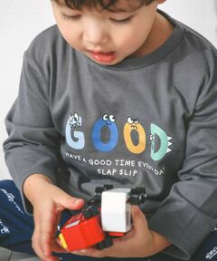 SLAP SLIP / スラップ スリップ カットソー | 【スララク/防汚加工】わくわくデザイン男の子長袖Tシャツ(80~130cm)