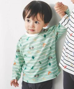 SLAP SLIP / スラップ スリップ カットソー | 【スララク/防汚加工】わくわくデザイン男の子長袖Tシャツ(80~130cm)