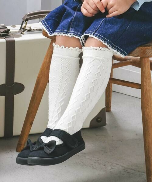 SLAP SLIP / スラップ スリップ ソックス | フリフリレース編みハイソックス(13~21cm) | 詳細2