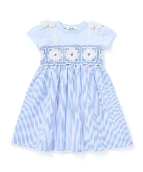 SLAP SLIP / スラップ スリップ ミニ丈・ひざ丈ワンピース | 【お揃い】【絵本コラボ-みつごようせいのおしゃれなドレスやさん-】お花かぎ編みワンピース(80~130cm) | 詳細1