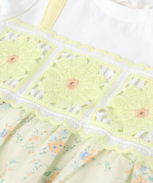 SLAP SLIP / スラップ スリップ ミニ丈・ひざ丈ワンピース | 【お揃い】【絵本コラボ-みつごようせいのおしゃれなドレスやさん-】お花かぎ編みワンピース(80~130cm) | 詳細11