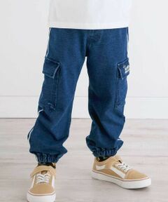 SLAP SLIP / スラップ スリップ チノ・ワークパンツ | 【お揃い】フラップポケット付きサイドラインジョガーパンツ(80~130cm)