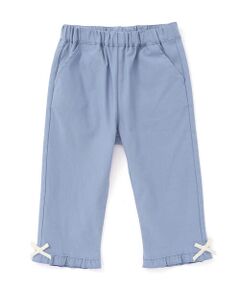 SLAP SLIP / スラップ スリップ チノ・ワークパンツ | 【らくのび】裾フリルリボン付きストレッチツイル7分丈パンツ(80~130cm)