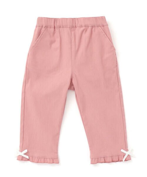 SLAP SLIP / スラップ スリップ チノ・ワークパンツ | 【らくのび】裾フリルリボン付きストレッチツイル7分丈パンツ(80~130cm) | 詳細6