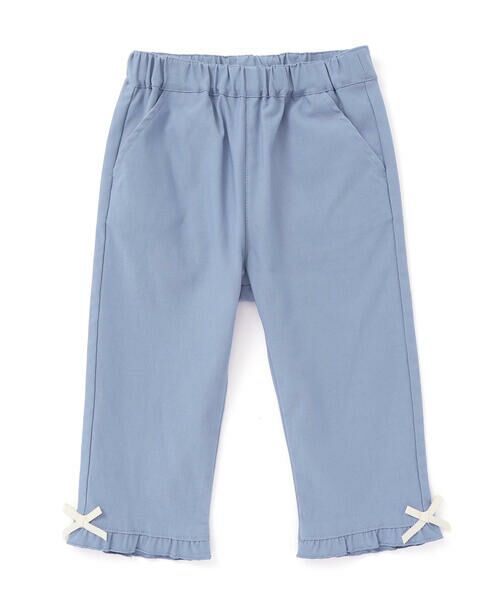 SLAP SLIP / スラップ スリップ チノ・ワークパンツ | 【らくのび】裾フリルリボン付きストレッチツイル7分丈パンツ(80~130cm) | 詳細14