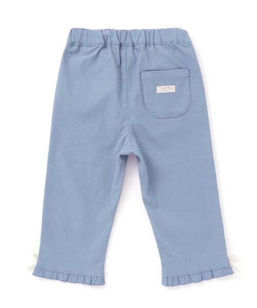 SLAP SLIP / スラップ スリップ チノ・ワークパンツ | 【らくのび】裾フリルリボン付きストレッチツイル7分丈パンツ(80~130cm) | 詳細15