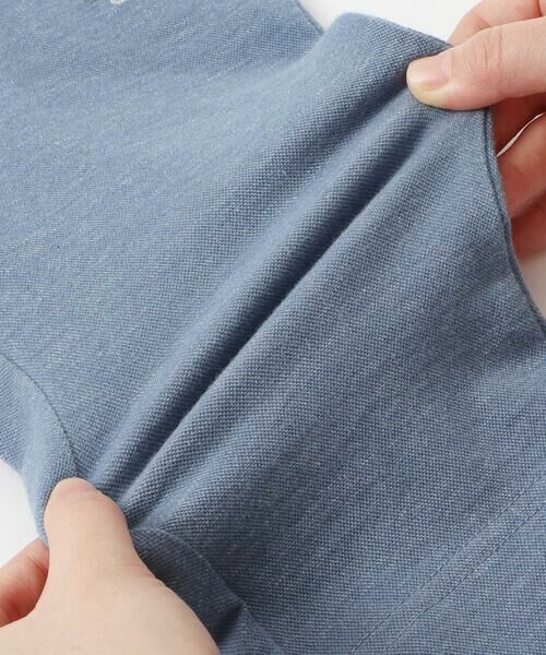 SLAP SLIP / スラップ スリップ ショート・ハーフ・半端丈パンツ | イチゴチェリーお花チェック折り返し裾プリントデニム風ツイルニット7分丈パンツ(80~130cm) | 詳細8