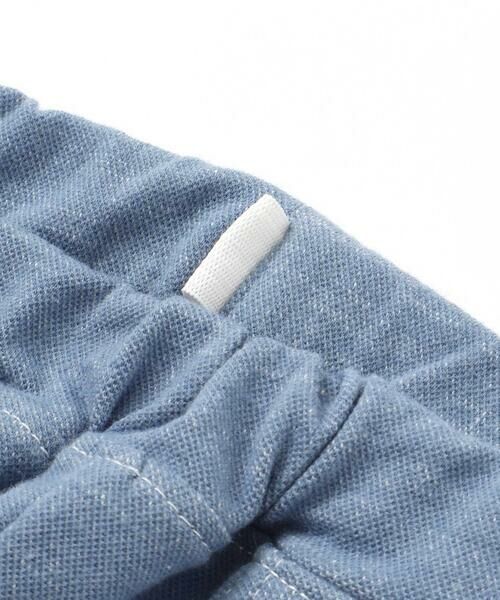 SLAP SLIP / スラップ スリップ ショート・ハーフ・半端丈パンツ | イチゴチェリーお花チェック折り返し裾プリントデニム風ツイルニット7分丈パンツ(80~130cm) | 詳細11