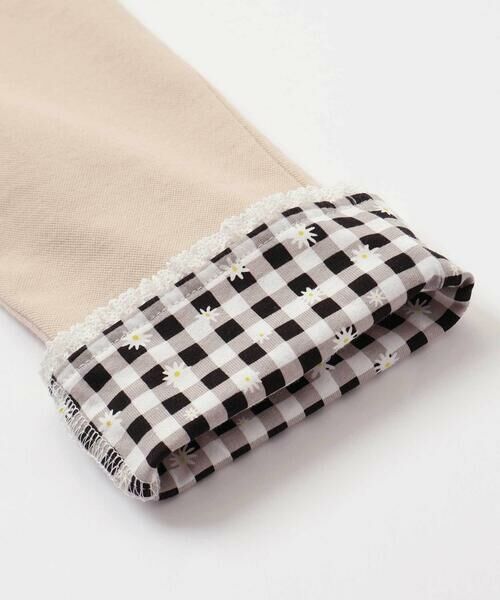 SLAP SLIP / スラップ スリップ ショート・ハーフ・半端丈パンツ | イチゴチェリーお花チェック折り返し裾プリントデニム風ツイルニット7分丈パンツ(80~130cm) | 詳細20