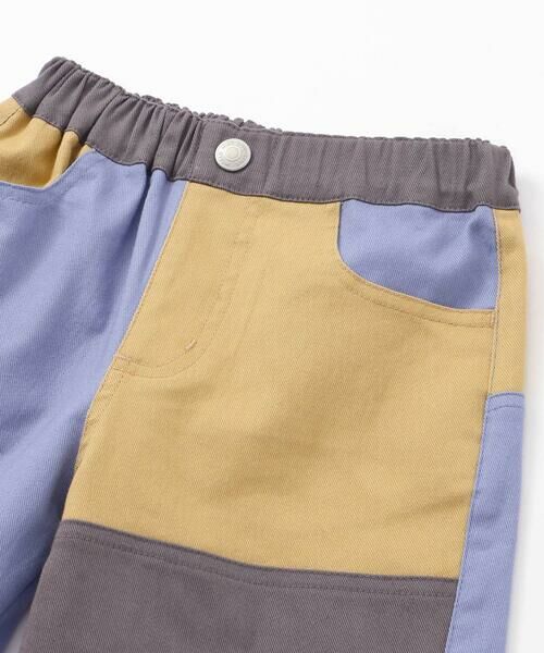 SLAP SLIP / スラップ スリップ ショート・ハーフ・半端丈パンツ | 【らくのび】バイカラー7分丈パンツ(80~130cm) | 詳細3