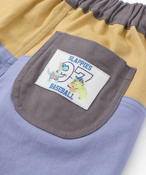 SLAP SLIP / スラップ スリップ ショート・ハーフ・半端丈パンツ | 【らくのび】バイカラー7分丈パンツ(80~130cm) | 詳細4