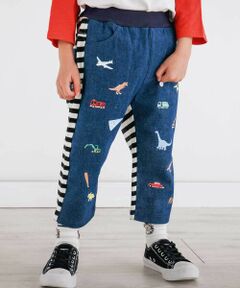 SLAP SLIP / スラップ スリップ ショート・ハーフ・半端丈パンツ | フロントプリント前後切り替えパンツ(80~130cm)