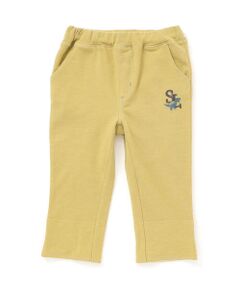 SLAP SLIP / スラップ スリップ ショート・ハーフ・半端丈パンツ | はたらくくるま恐竜乗り物折り返し裾プリントデニム風ツイルニット7分丈パンツ(80~130cm)