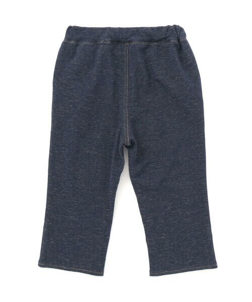 SLAP SLIP / スラップ スリップ ショート・ハーフ・半端丈パンツ | はたらくくるま恐竜乗り物折り返し裾プリントデニム風ツイルニット7分丈パンツ(80~130cm) | 詳細2