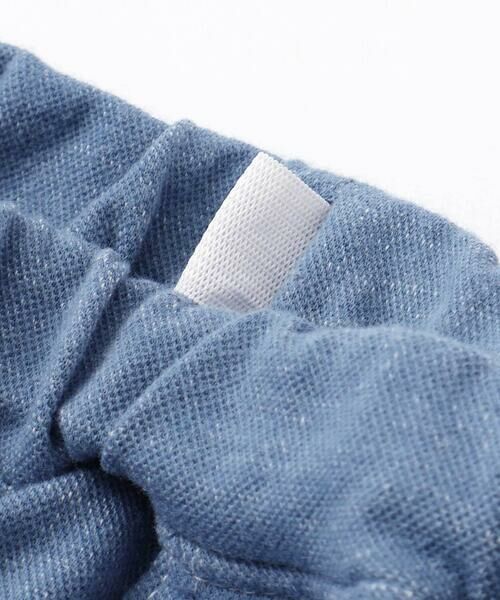 SLAP SLIP / スラップ スリップ ショート・ハーフ・半端丈パンツ | はたらくくるま恐竜乗り物折り返し裾プリントデニム風ツイルニット7分丈パンツ(80~130cm) | 詳細11