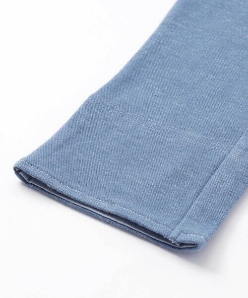 SLAP SLIP / スラップ スリップ ショート・ハーフ・半端丈パンツ | はたらくくるま恐竜乗り物折り返し裾プリントデニム風ツイルニット7分丈パンツ(80~130cm) | 詳細8