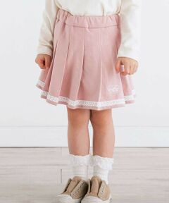 SLAP SLIP / スラップ スリップ ミニ・ひざ丈スカート | 【お揃い】裾レースラインタックスカパン(90~130cm)