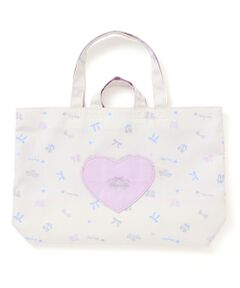 SLAP SLIP / スラップ スリップ トートバッグ | 【お揃い】ハートポケット付きときめきモチーフ総柄リバーシブルレッスンバッグ