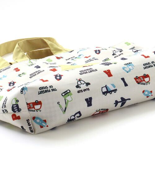 SLAP SLIP / スラップ スリップ トートバッグ | 【お揃い】スターポケット付きはたらくくるま総柄リバーシブルレッスンバッグ | 詳細12