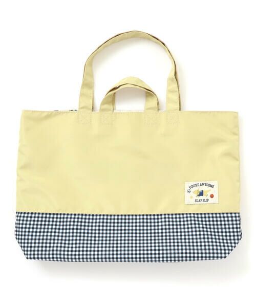 SLAP SLIP / スラップ スリップ トートバッグ | 【お揃い】スターポケット付きはたらくくるま総柄リバーシブルレッスンバッグ | 詳細6