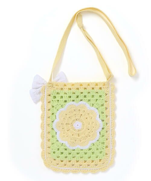 SLAP SLIP / スラップ スリップ ショルダーバッグ | 【絵本コラボ-みつごようせいのおしゃれなドレスやさん-】お花かぎ編みポシェット | 詳細4