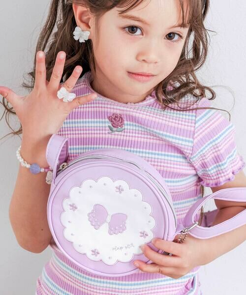 SLAP SLIP / スラップ スリップ ショルダーバッグ | 【絵本コラボ-みつごようせいのおしゃれなドレスやさん-】ちょうちょうお花ショルダーバッグ | 詳細5