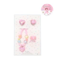 SLAP SLIP / スラップ スリップ ブレスレット・バングル | 【絵本コラボ-みつごようせいのおしゃれなドレスやさん-】ハートリボンお花キラキラアクセサリーセット