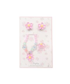 SLAP SLIP / スラップ スリップ ブレスレット・バングル | 【絵本コラボ-みつごようせいのおしゃれなドレスやさん-】ハートリボンお花キラキラアクセサリーセット