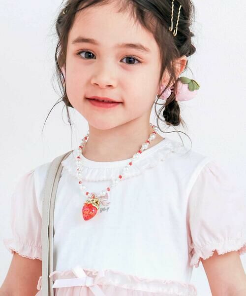 SLAP SLIP / スラップ スリップ ネックレス・ペンダント・チョーカー | 【絵本コラボ-みつごようせいのおしゃれなドレスやさん-】キラキラいちごのネックレス | 詳細1