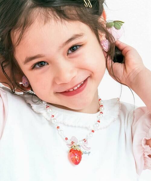 SLAP SLIP / スラップ スリップ ネックレス・ペンダント・チョーカー | 【絵本コラボ-みつごようせいのおしゃれなドレスやさん-】キラキラいちごのネックレス | 詳細3