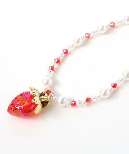 SLAP SLIP / スラップ スリップ ネックレス・ペンダント・チョーカー | 【絵本コラボ-みつごようせいのおしゃれなドレスやさん-】キラキラいちごのネックレス | 詳細5