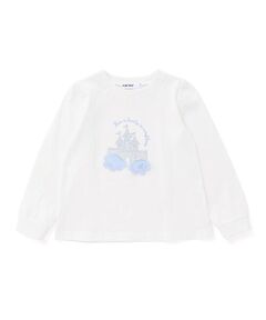 SLAP SLIP / スラップ スリップ Tシャツ | キラキラレースパッチモチーフボーダーTシャツ(80~130cm)