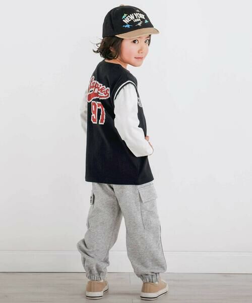 SLAP SLIP / スラップ スリップ Tシャツ | 恐竜ビブス風ドッキングTシャツ(80~130cm) | 詳細2