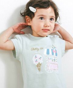 SLAP SLIP / スラップ スリップ Tシャツ | 【スララク/防汚加工/オーガニックコットン】ときめき女の子半袖Tシャツ(80~130cm)