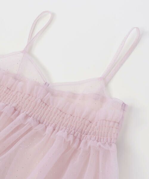 SLAP SLIP / スラップ スリップ その他トップス | ラメチュールキャミソール+半袖Tシャツ2点セット(80~130cm) | 詳細11