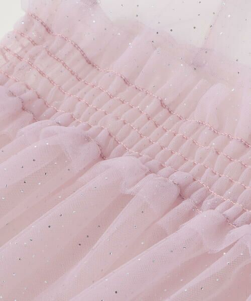 SLAP SLIP / スラップ スリップ その他トップス | ラメチュールキャミソール+半袖Tシャツ2点セット(80~130cm) | 詳細12