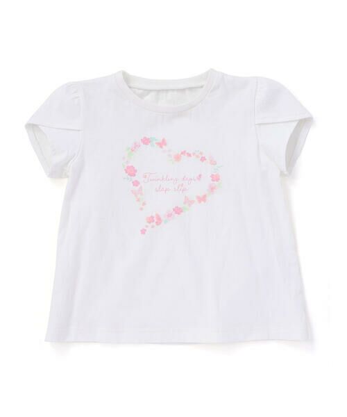 SLAP SLIP / スラップ スリップ その他トップス | ラメチュールキャミソール+半袖Tシャツ2点セット(80~130cm) | 詳細4