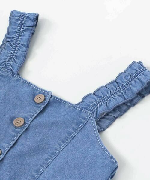 SLAP SLIP / スラップ スリップ セットアップ | フリル肩ひもビスチェ+サイドプリントデニムパンツ2点セット(80~130cm) | 詳細12