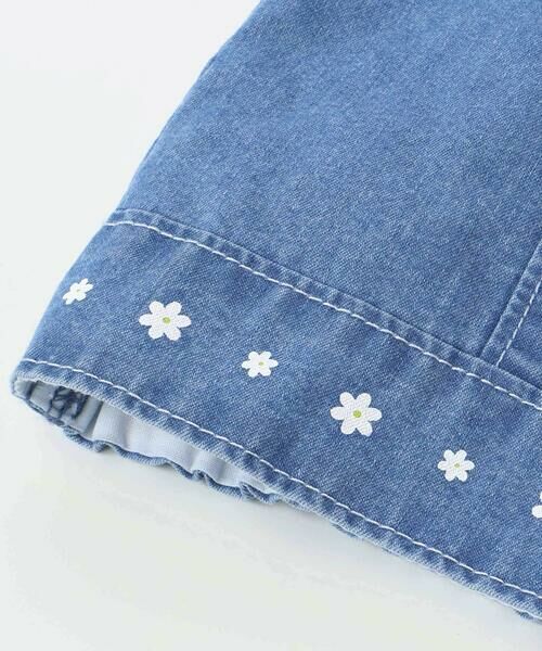 SLAP SLIP / スラップ スリップ セットアップ | フリル肩ひもビスチェ+サイドプリントデニムパンツ2点セット(80~130cm) | 詳細14