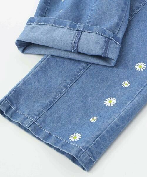 SLAP SLIP / スラップ スリップ セットアップ | フリル肩ひもビスチェ+サイドプリントデニムパンツ2点セット(80~130cm) | 詳細17