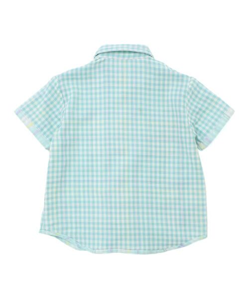 SLAP SLIP / スラップ スリップ シャツ・ブラウス | 【お揃い】ポケット付きダブルガーゼリバーシブル半袖チェックシャツ(80~130cm) | 詳細22