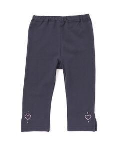 SLAP SLIP / スラップ スリップ レギンス・スパッツ | 【お揃い】無地花柄スリット裾ホットフィックス7分丈レギンス(80~120cm)