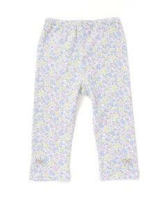 SLAP SLIP / スラップ スリップ レギンス・スパッツ | 【お揃い】無地花柄スリット裾ホットフィックス7分丈レギンス(80~120cm)