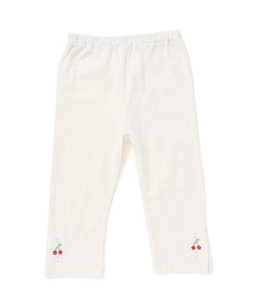 SLAP SLIP / スラップ スリップ レギンス・スパッツ | 【お揃い】無地花柄スリット裾ホットフィックス7分丈レギンス(80~120cm) | 詳細2