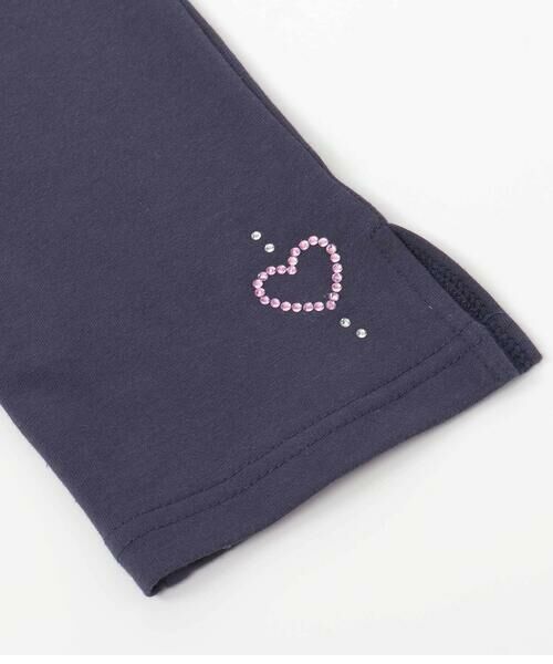 SLAP SLIP / スラップ スリップ レギンス・スパッツ | 【お揃い】無地花柄スリット裾ホットフィックス7分丈レギンス(80~120cm) | 詳細8