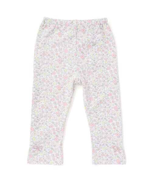 SLAP SLIP / スラップ スリップ レギンス・スパッツ | 【お揃い】無地花柄スリット裾ホットフィックス7分丈レギンス(80~120cm) | 詳細13