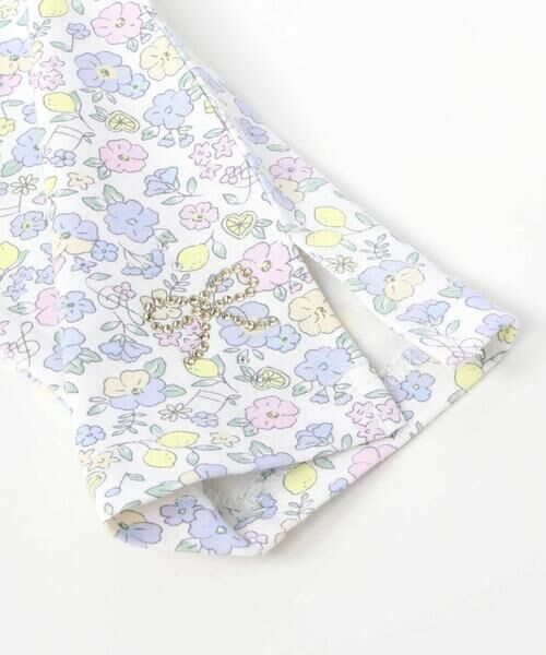 SLAP SLIP / スラップ スリップ レギンス・スパッツ | 【お揃い】無地花柄スリット裾ホットフィックス7分丈レギンス(80~120cm) | 詳細20