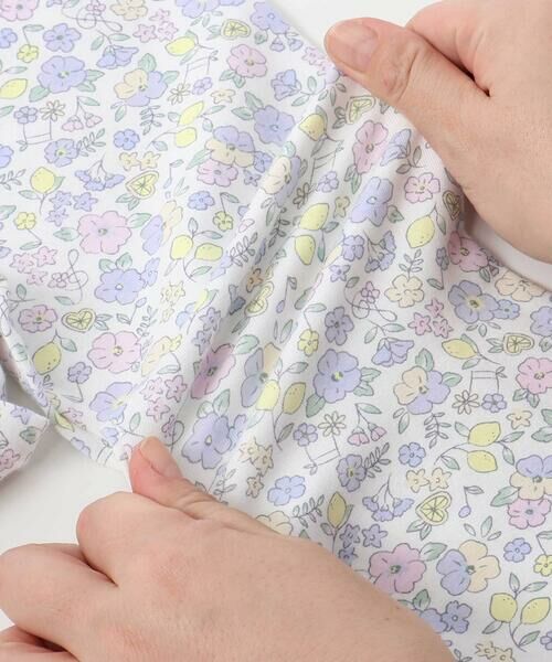 SLAP SLIP / スラップ スリップ レギンス・スパッツ | 【お揃い】無地花柄スリット裾ホットフィックス7分丈レギンス(80~120cm) | 詳細23