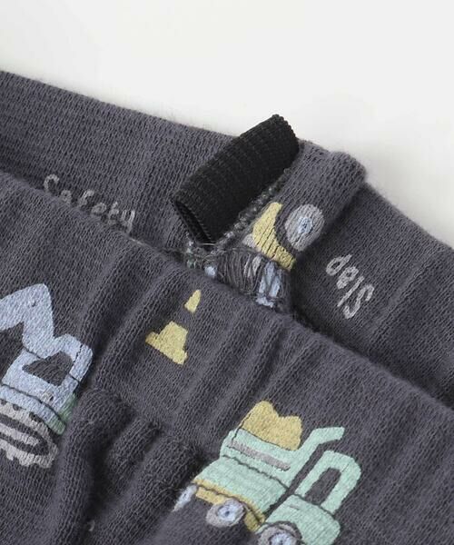 SLAP SLIP / スラップ スリップ ショート・ハーフ・半端丈パンツ | 恐竜電車膝パッチ総柄ミラノリブ7分丈パンツ(80~120cm) | 詳細16